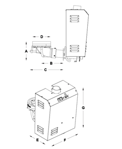 PELLETS BURNER Model PX 802 C